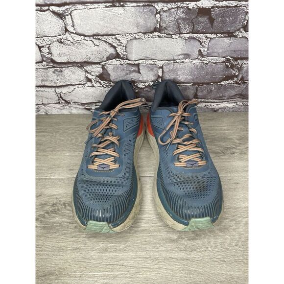 Hoka One One Bondi 7 110518 RTOS Blue Synthetic Running Shoes Men 10.5 US/44 2/3